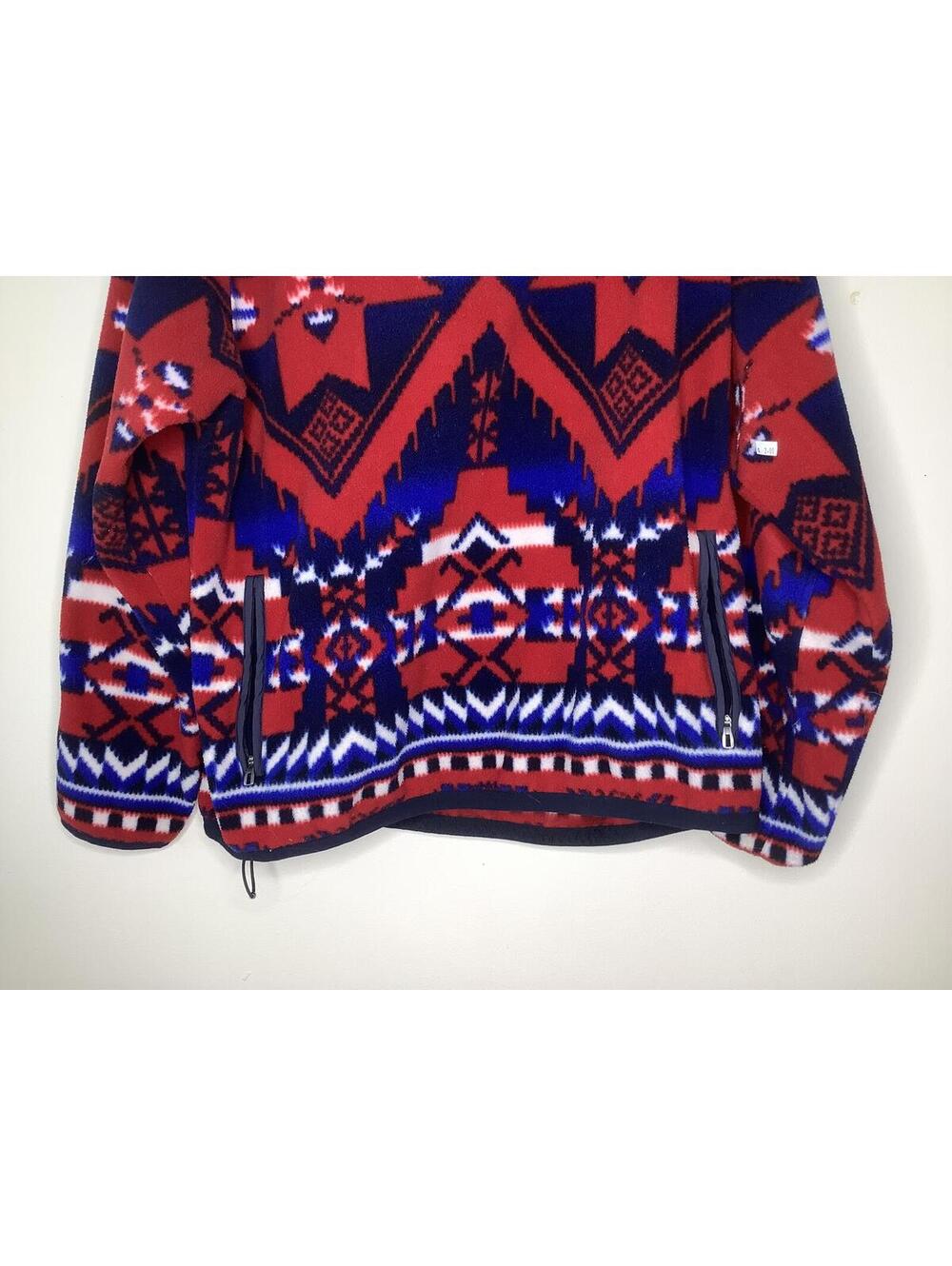 < Vintage Polo Ralph Lauren Aztec Southwestern Fleece Pullover > - Picture 3 of 9